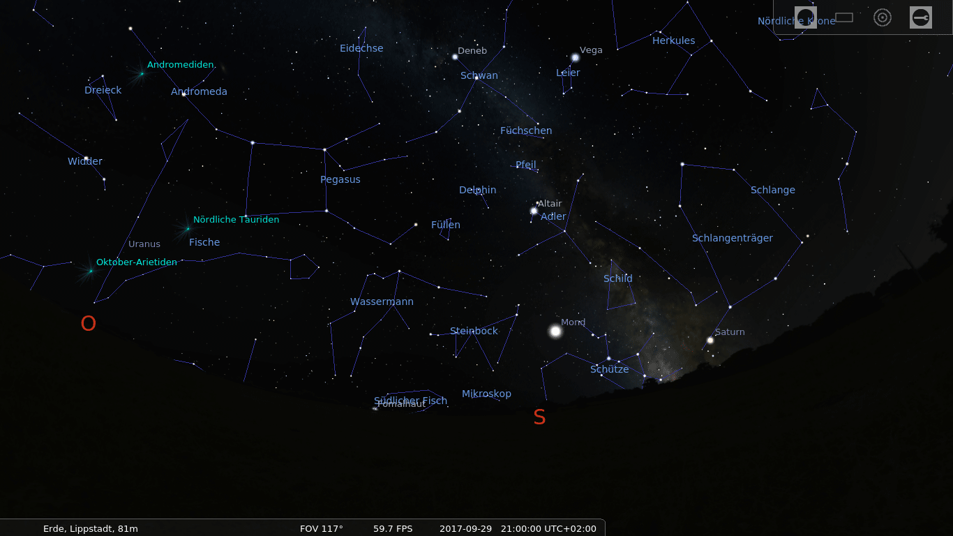 Sternenhimmel Lippstadt 29.09.2017 22:00 Uhr